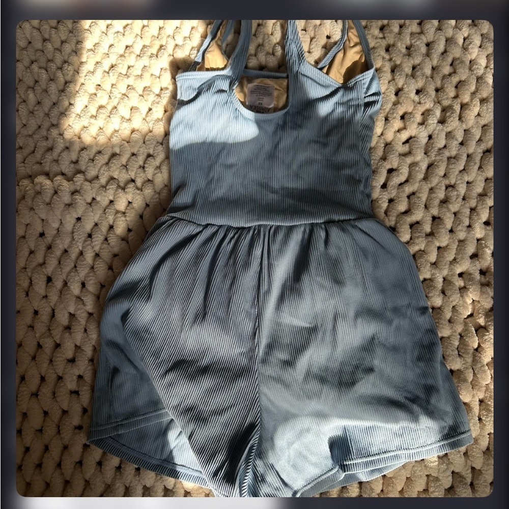 Blue Women’s One-Piece Swim Romper - Atmosea - Picture 2 of 6